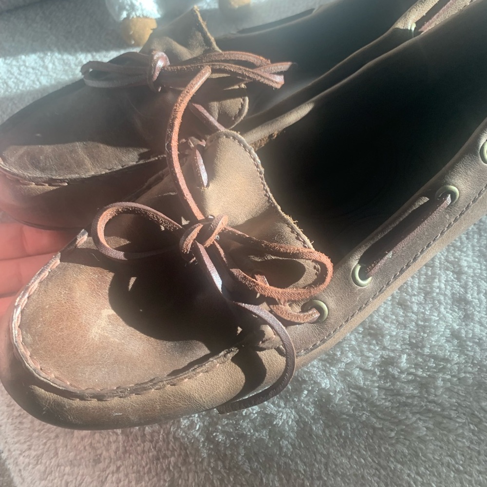 Brown Leather Women's Loafers